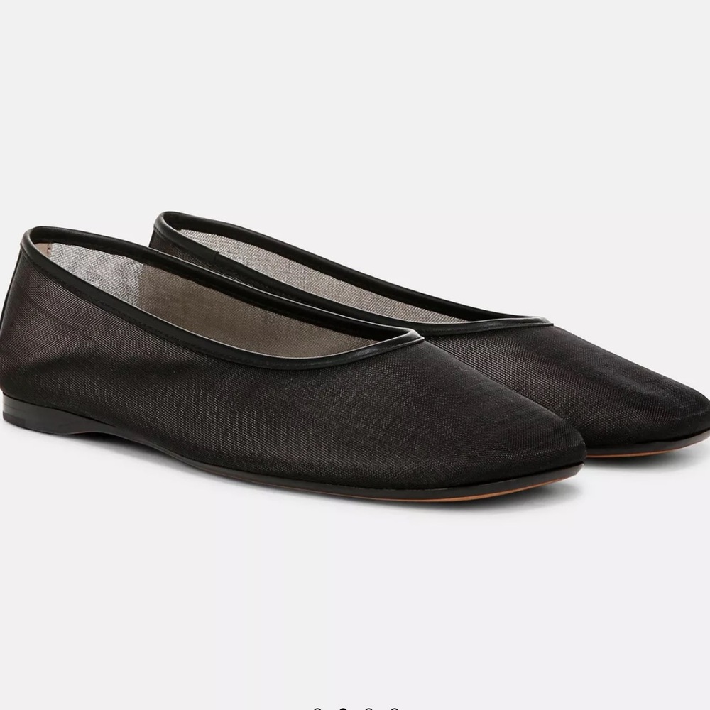 Vince Mesh Flat Black Shoes